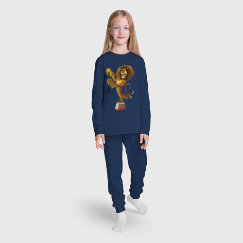 Детская пижама с лонгсливом хлопок Алекс когти, цвет темно-синий - фото 5