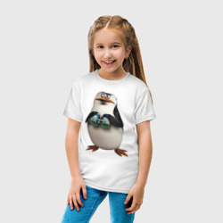 Детская футболка хлопок Пингвин с биноклем - фото 2