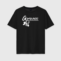 Женская футболка хлопок Oversize Gimbarr: колумбийский стиль