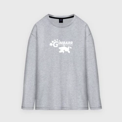 Женский лонгслив oversize хлопок Gimbarr white
