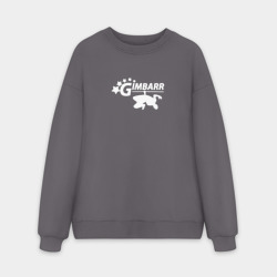 Мужской свитшот oversize без начеса хлопок Gimbarr white