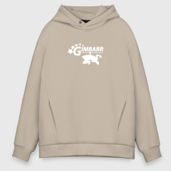 Мужское худи Oversize хлопок Gimbarr white