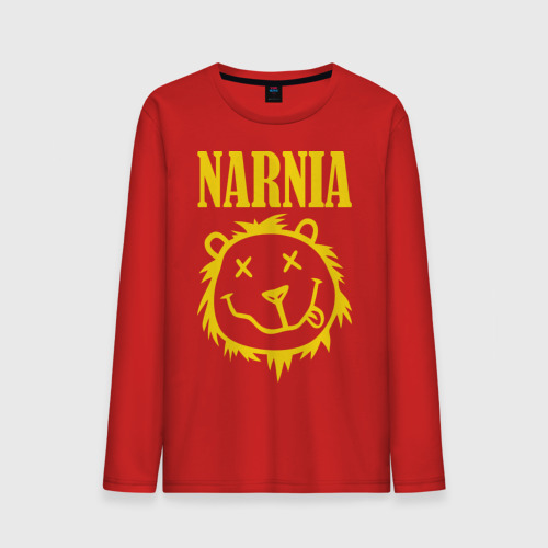 Мужской лонгслив хлопок Narnia, цвет красный