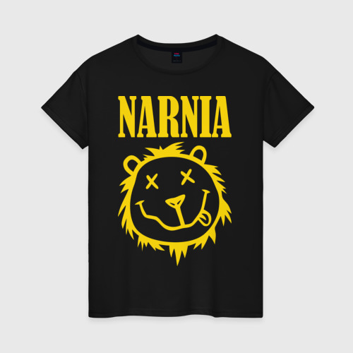 Женская футболка хлопок Narnia, цвет черный