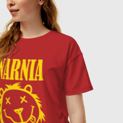 Женская футболка хлопок Oversize Narnia - фото 2