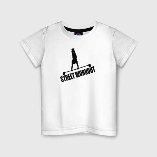 Детская футболка хлопок Street Workout S, цвет белый
