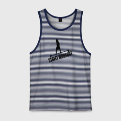 Мужская майка хлопок Street workout s black