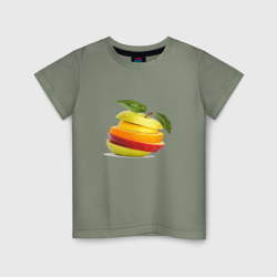 Детская футболка хлопок мега яблоко