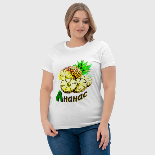 Женская футболка хлопок ананас - фото 6