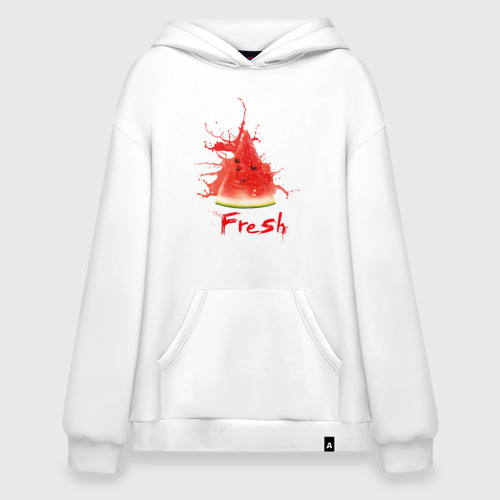 Худи SuperOversize хлопок Fresh арбуз