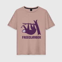 Женская футболка хлопок Oversize Freeclimber