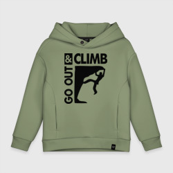 Детское худи Oversize хлопок Go out and climb