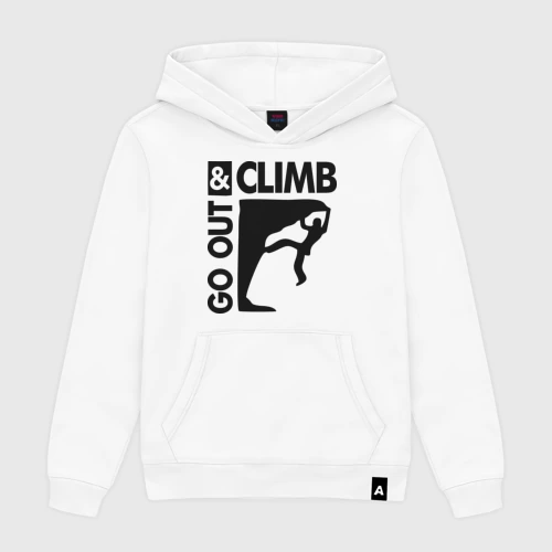 Мужская толстовка хлопок Go out and climb