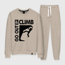 Женский костюм хлопок Go out and climb