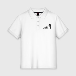 Женское поло хлопок Эволюция альпиниста