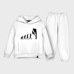 Детский костюм хлопок Oversize Эволюция альпиниста