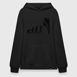 Худи SuperOversize хлопок Эволюция альпиниста
