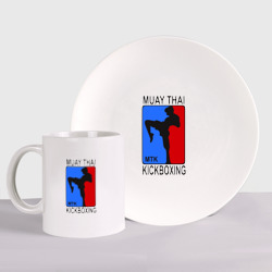 Набор: тарелка + кружка Muay Thai Kickboxing
