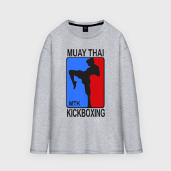 Мужской лонгслив oversize хлопок Muay Thai Kickboxing