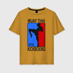 Женская футболка хлопок Oversize Muay Thai Kickboxing