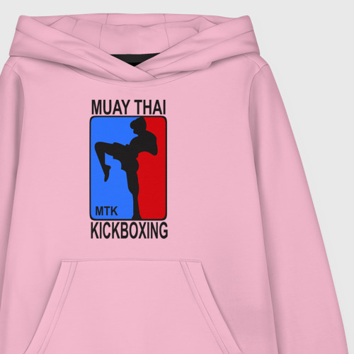 Детская толстовка хлопок Muay Thai Kickboxing, цвет светло-розовый - фото 3