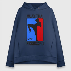 Женское худи Oversize хлопок Muay Thai Kickboxing