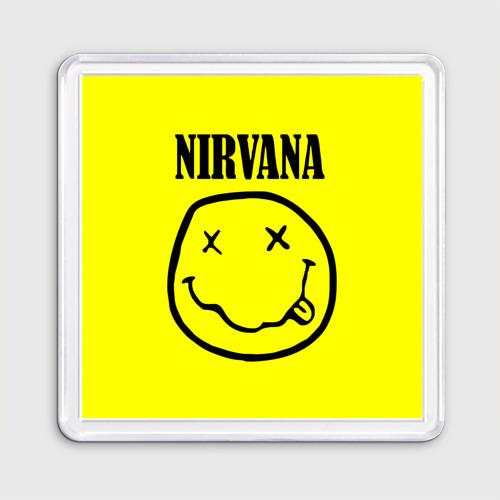 Магнит на холодильник Nirvana logo (55x55 мм)
