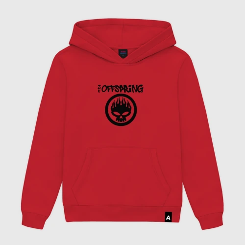 Мужская толстовка хлопок с принтом The Offspring classic logo, вид спереди #2