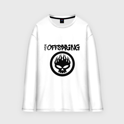 Женский лонгслив oversize хлопок The Offspring classic logo, цвет белый