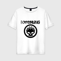Женская футболка хлопок Oversize The Offspring classic logo