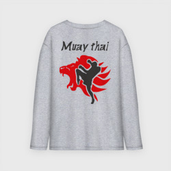 Мужской лонгслив oversize хлопок Muay thai