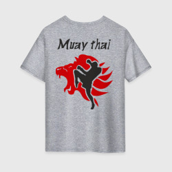 Женская футболка хлопок Oversize Muay thai