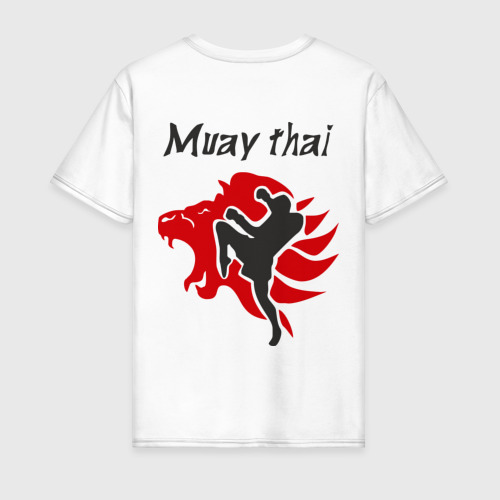 Мужская футболка хлопок Muay thai, цвет белый - фото 2