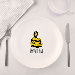 Набор: тарелка + кружка Arnold bodybuilding - фото 2