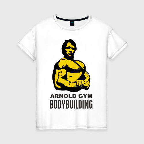 Женская футболка хлопок Arnold bodybuilding