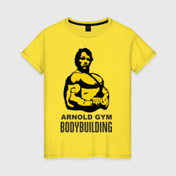 Женская футболка хлопок Arnold bodybuilding