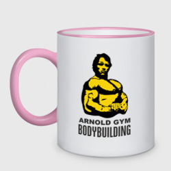 Кружка двухцветная Arnold bodybuilding