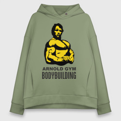 Женское худи Oversize хлопок Arnold bodybuilding