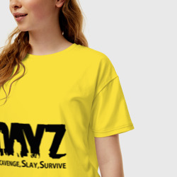 Женская футболка хлопок Oversize DayZ - фото 2