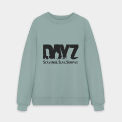 Мужской свитшот oversize без начеса хлопок DayZ