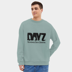 Мужской свитшот oversize без начеса хлопок DayZ - фото 2