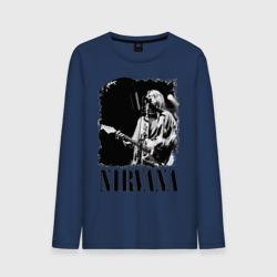 Мужской лонгслив хлопок nirvana kurt cobain