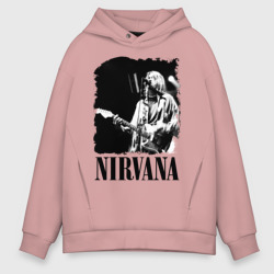 Мужское худи Oversize хлопок nirvana kurt cobain