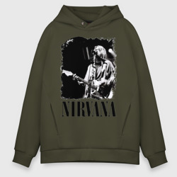 Мужское худи Oversize хлопок nirvana kurt cobain