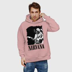 Мужское худи Oversize хлопок nirvana kurt cobain - фото 2