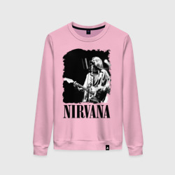 Женский свитшот хлопок nirvana kurt cobain