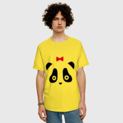 Мужская футболка хлопок Oversize Панда женская - фото 2