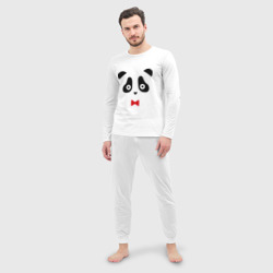 Мужская пижама с лонгсливом хлопок Панда мужская - фото 2