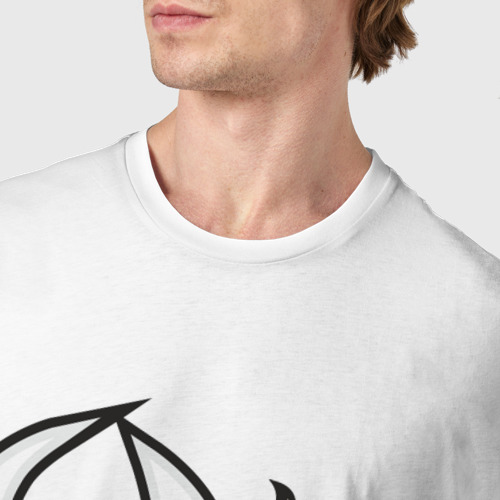 Мужская футболка хлопок Знак зодиака Телец, цвет белый - фото 6