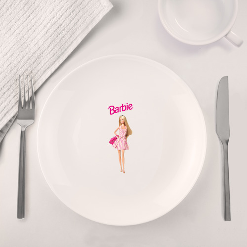 Набор: тарелка + кружка Барби на прогулке - фото 4